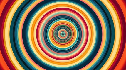 Repeating circular pattern with alternating colors, creating a hypnotic visual effect.