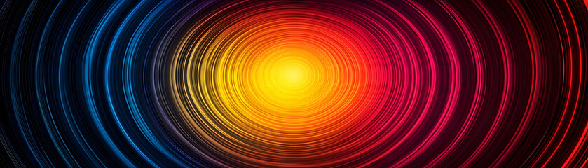 Abstract Swirl Background, Red, Yellow, Orange, Blue