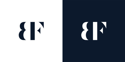 Abstract letter BF logo.