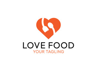 Love Food Logo, Food Logo, Love Logo, 