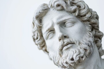 Obraz premium ancient greek statue head close-up