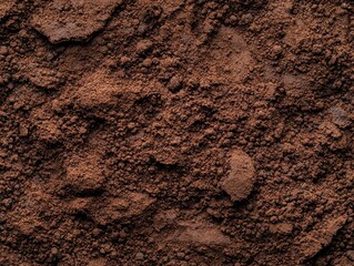 Closeup of rich, fertile soil texture