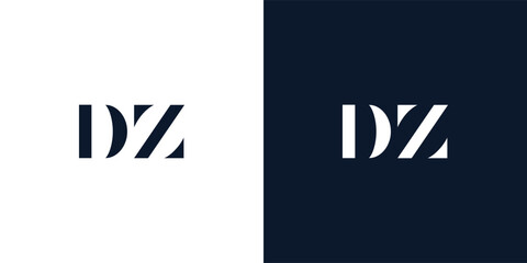 Abstract letter DZ logo.