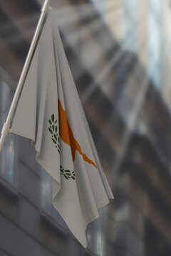 Cyprus national flag. Render 3D.