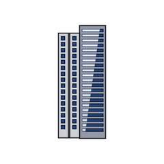 elevation skyscraper cartoon. engineering landmark, vertical cityscape, innovation height elevation skyscraper sign. isolated symbol vector illustration