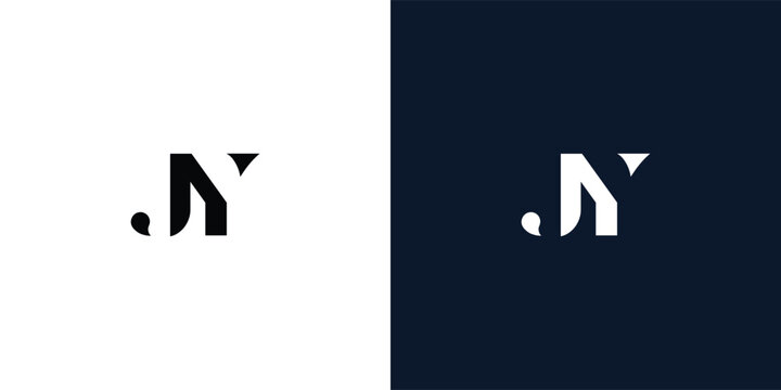Abstract letter JY logo.