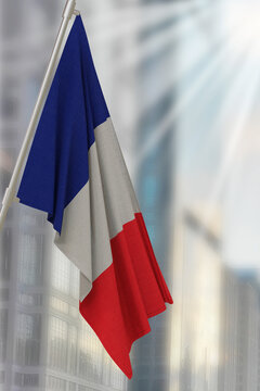 France national flag. Render 3D.