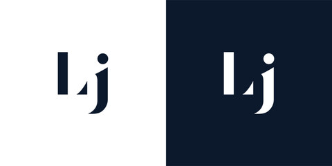 Abstract letter LJ logo.