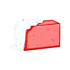 sanitation soap antibacterial cartoon. protection bacteria, virus clean, wash lather sanitation soap antibacterial sign. isolated symbol vector illustration