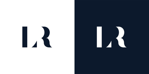 Abstract letter LR logo.