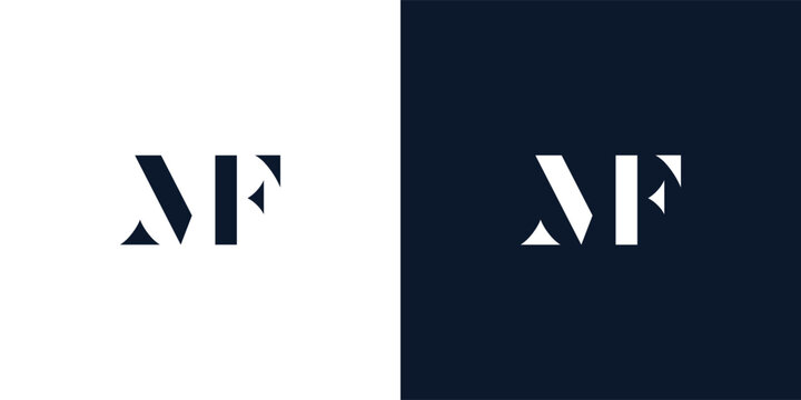 Abstract letter MF logo.