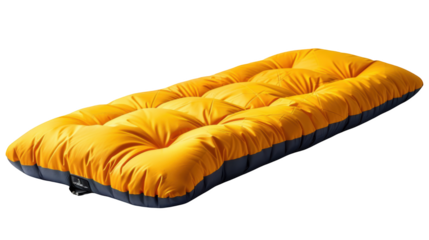 Yellow Inflatable Sleeping Pad for Camping  Backpacking  and Hiking