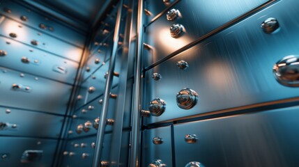 Safe Deposit Boxes: Lockable metal containers in a secure bank area, available for customers to rent and use for safely storing valuable items and important documents.
