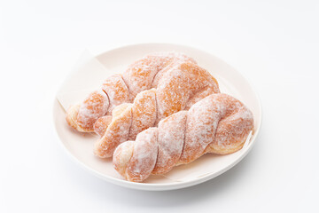 美味しそうなツイストドーナツ