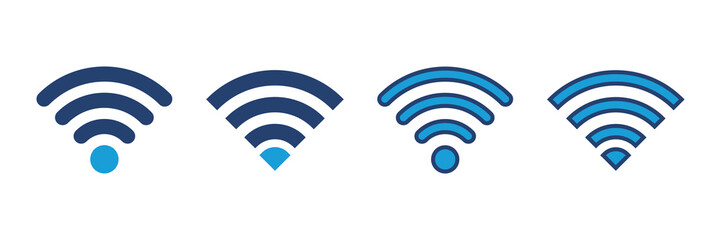 Wifi icon vector. signal vector icon. Wireless  icon vector