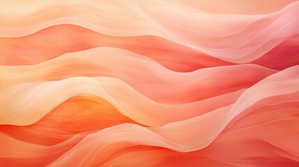 Fototapeta premium Abstract Wavy Texture with Delicate Pink and Orange Hues - Background for Design Projects