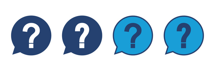 Question icon vector. question mark icon vector.