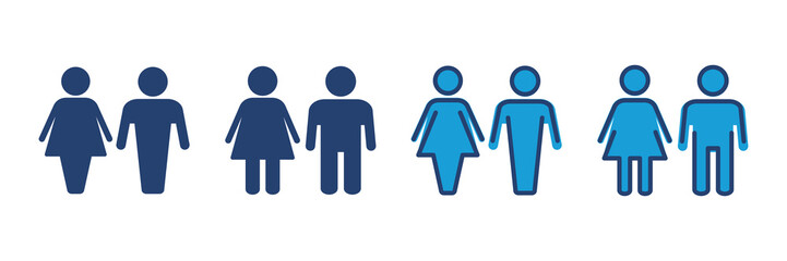 Man and woman icon vector. male and female symbol