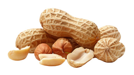 Peanuts on transparent background