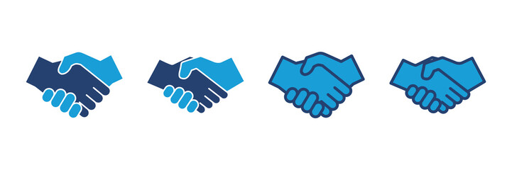 Handshake icon vector. business handshake. contact agreement