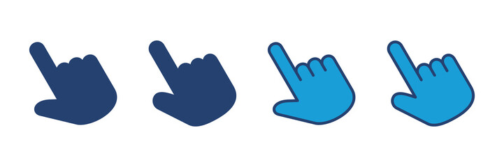 Hand cursor icon. cursor icon vector. hand cursor icon click