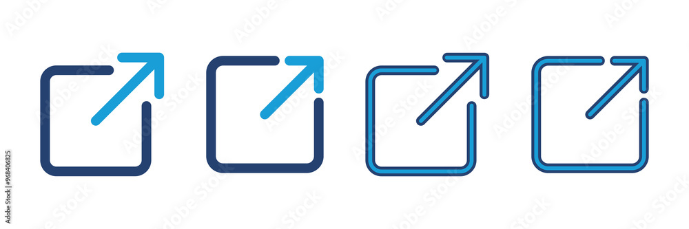 Poster external link icon vector. link icon vector. hyperlink symbol