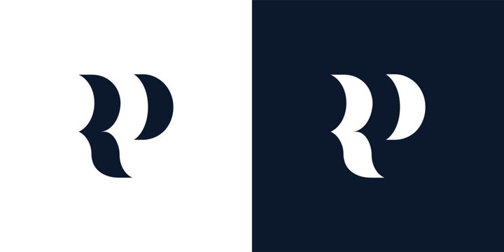 Abstract letter RP logo.