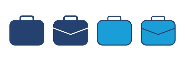 Briefcase icon vector. suitcase icon. luggage symbol.