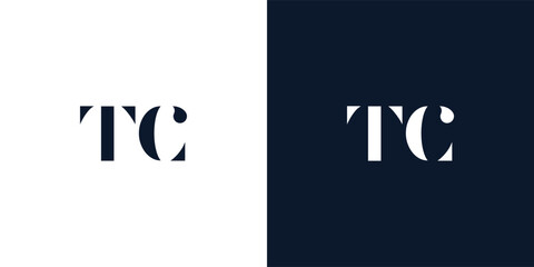 Abstract letter TC logo.