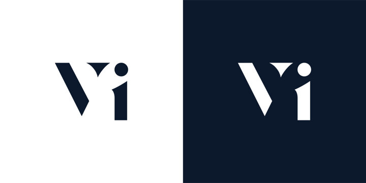 Abstract letter VI logo.
