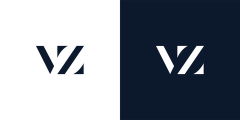 Abstract letter VZ logo.
