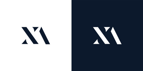 Abstract letter XA logo.