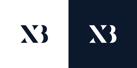 Abstract letter XB logo. © Gfxvect Pro