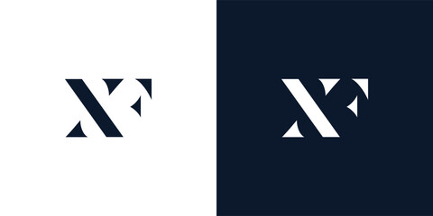 Abstract letter XF logo.
