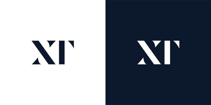 Abstract letter XT logo.