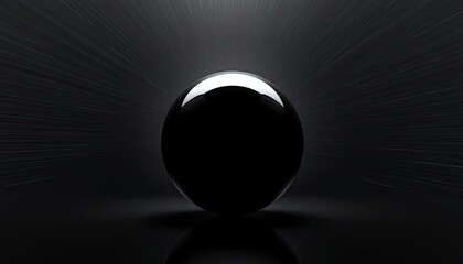 Radiant Sphere with Dynamic Light Rays , Generate AI