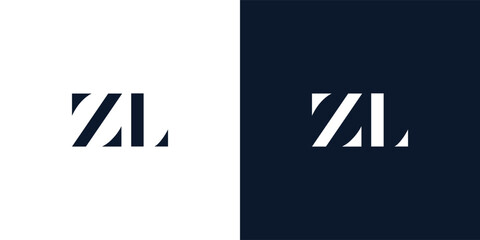 Abstract letter ZL logo.