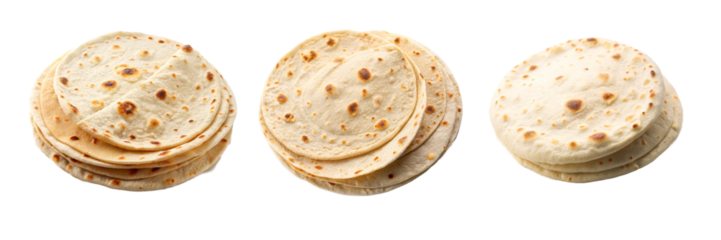 High-Quality Photos of Tortillas, Flatbreads, and Buns for Culinary Use
