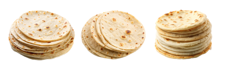 High-Quality Photos of Tortillas, Flatbreads, and Buns for Culinary Use