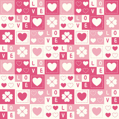 seamless pattern with hearts