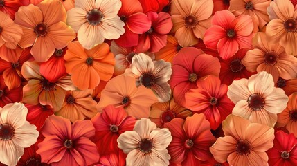 Obraz premium Vibrant Red and Orange Flower Petals