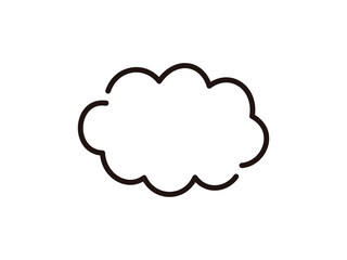 手描きの天気_くもり