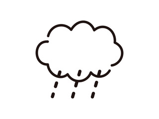 手描きの天気_雨雲