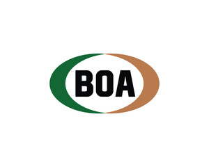 BOA logo design vector template. BOA