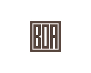BOA logo design vector template. BOA