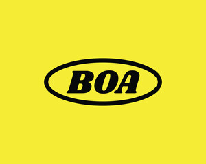 BOA logo design vector template. BOA