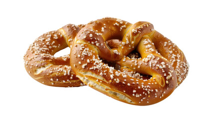 Fototapeta premium Pretzels on transparent background