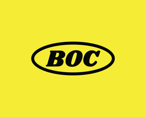 BOC Logo design vector template. BOC