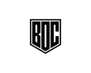 BOC Logo design vector template. BOC