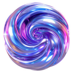 Close up chrome neon fluid PNG